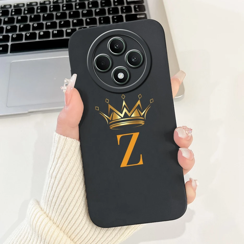 Cute Crown Letter Shockproof Phone Case - Soft Protective Cover