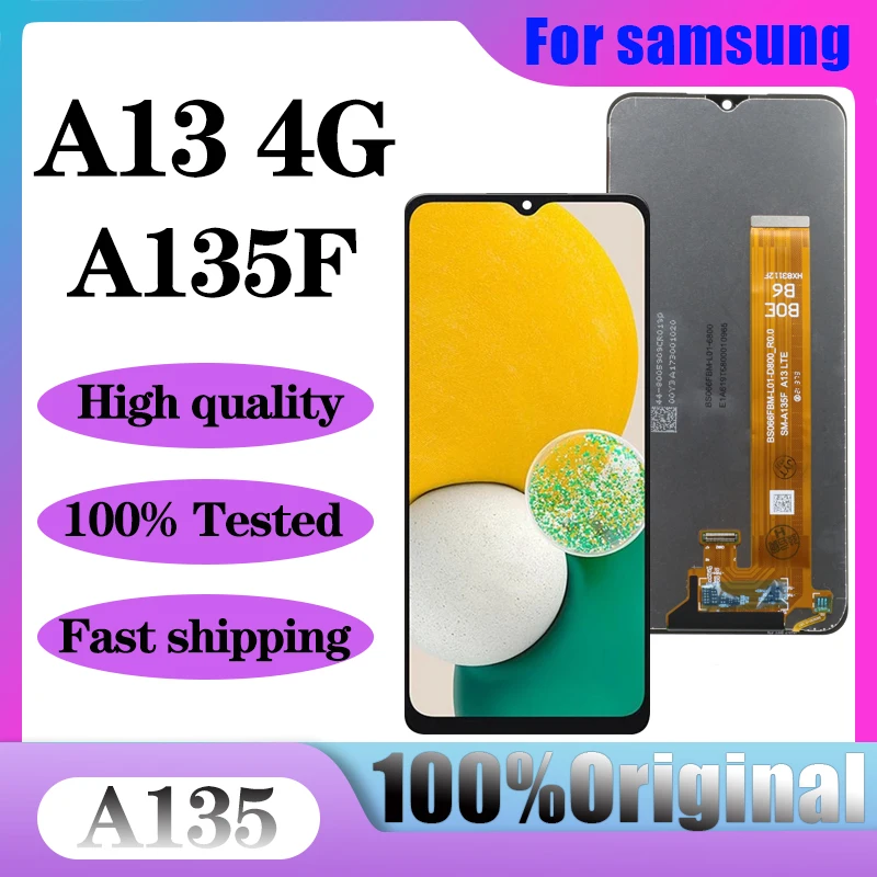 Original-6-5-A13-4G-LCD-For-Samsung-Galaxy-A135-A135F-A135B-A135U-SM ...