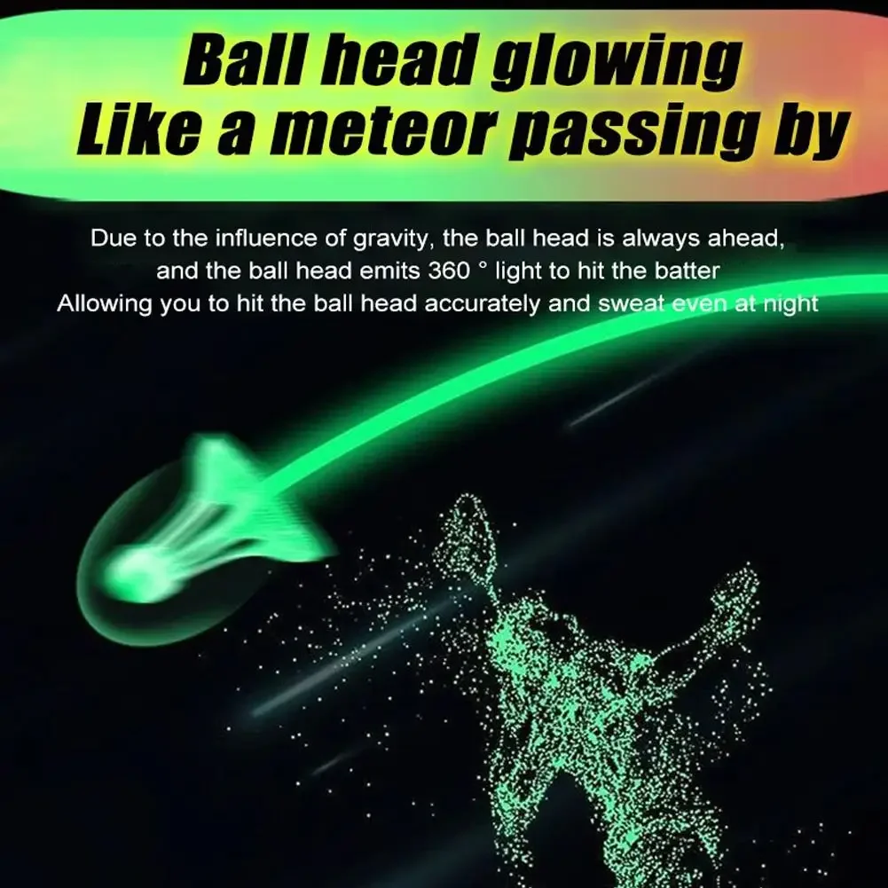 Badminton Ball Badminton Shuttlecock Feather Shuttlecock 1pc Glow-In-The-Dark Windproof Badminton Shuttlecock Ball Wind Resistance Training