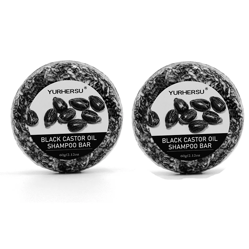 Black Castor Nourishing Shampoo & Conditioner Bar - Enriched with Castor Extract