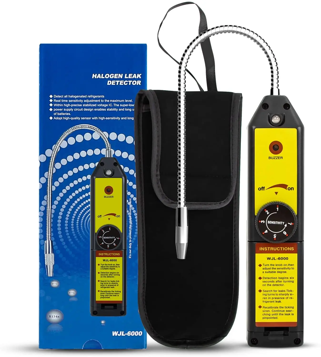Refrigerant Leak Detector with LED Light Halogen Leak Detector Freon