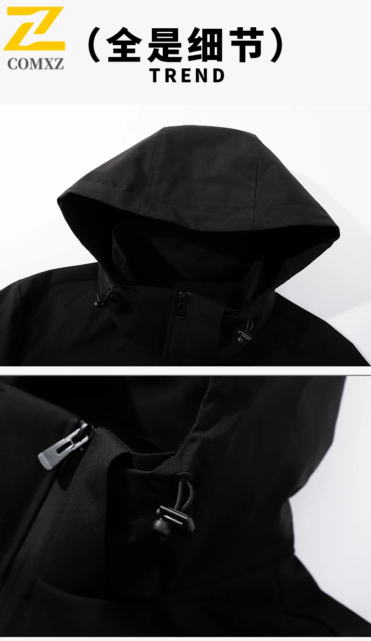 EiAO Jacket  Men's Workwear  Waterproof Windproof Multi-Pocket Outdoor Coat for Hiking Camping Fishing Urban Adventure 2025