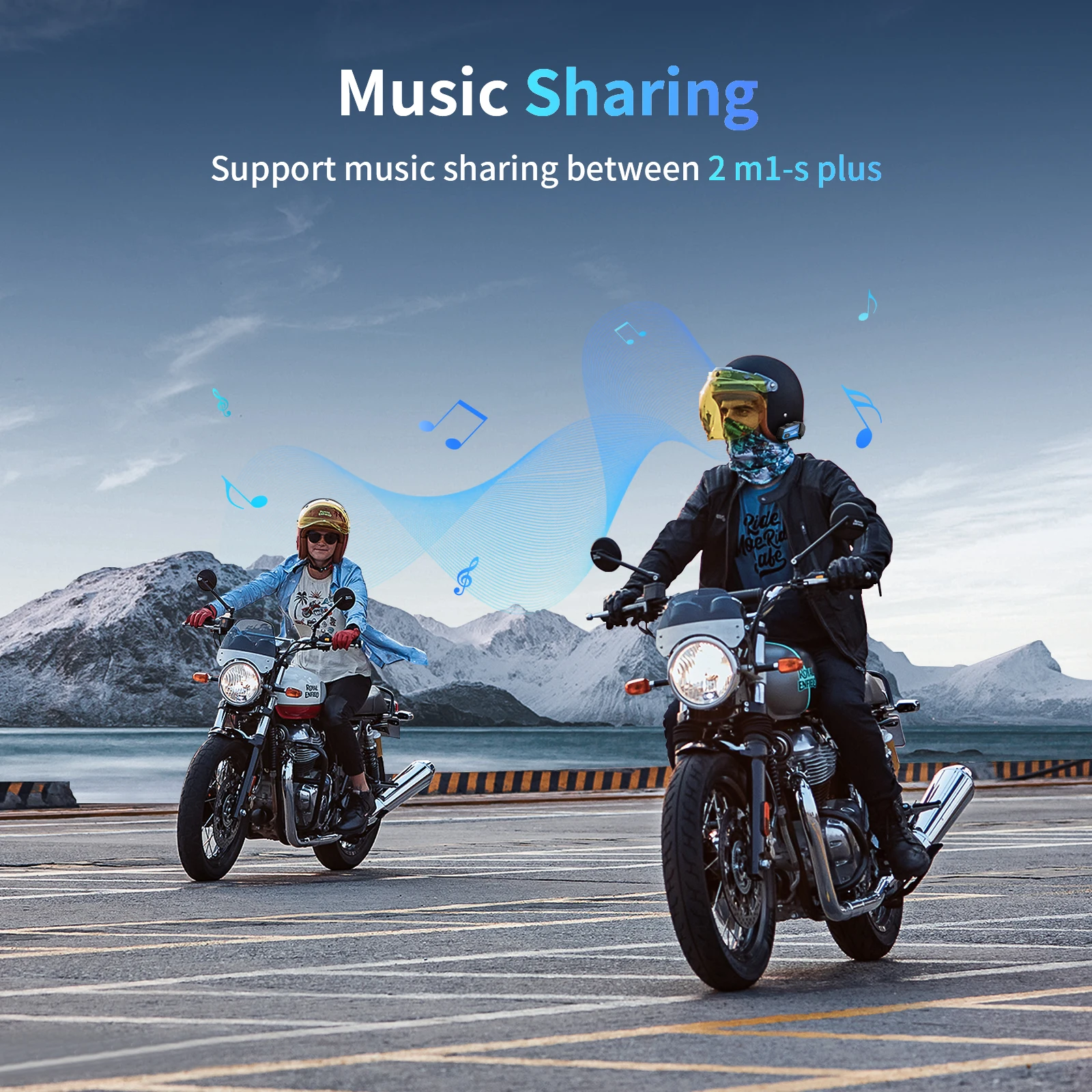 Fodsports M1-s Plus Helmet Intercom Motorcycle Bluetooth Headset 8 Rider 2000M BT Interphone,Music Sharing,FM Radio