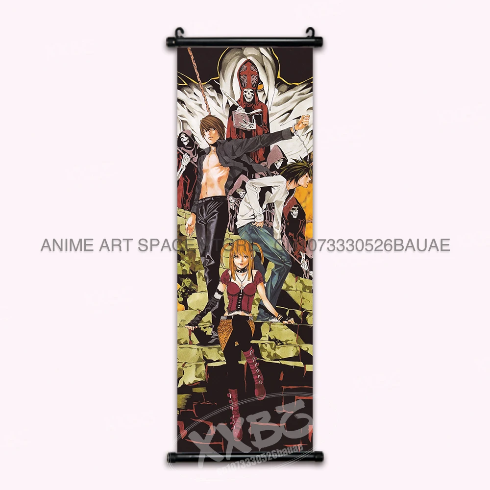 Death Note Anime Nostalgia Hanging Poster - Home Decoration Wall Art Mural Featuring Yagami Light and Ryuk