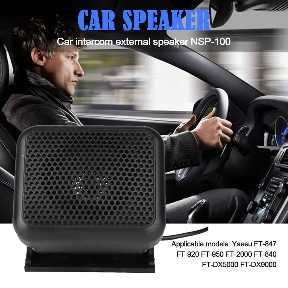 Altavoz Externo Mini NSP-100 CB Para Coche O Barco - Compatible Con Radios FT-847, FT-920, FT-950 Y FT-2000, Sonido Claro En Entornos Ruidosos