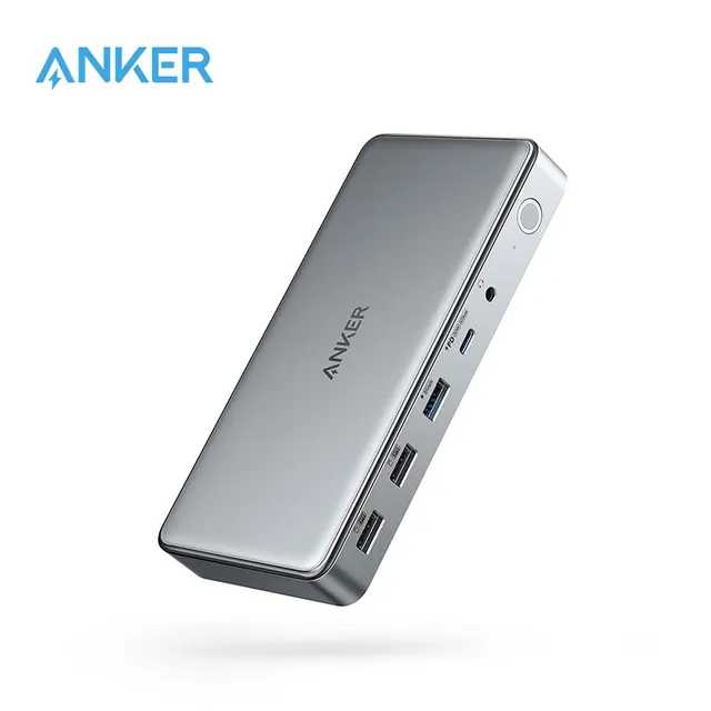 Anker 563 USB-C Docking Station 10-in-1 Triple Display Docking Adapter for M1 MacBooks Dual HDMI & DisplayPort 100W