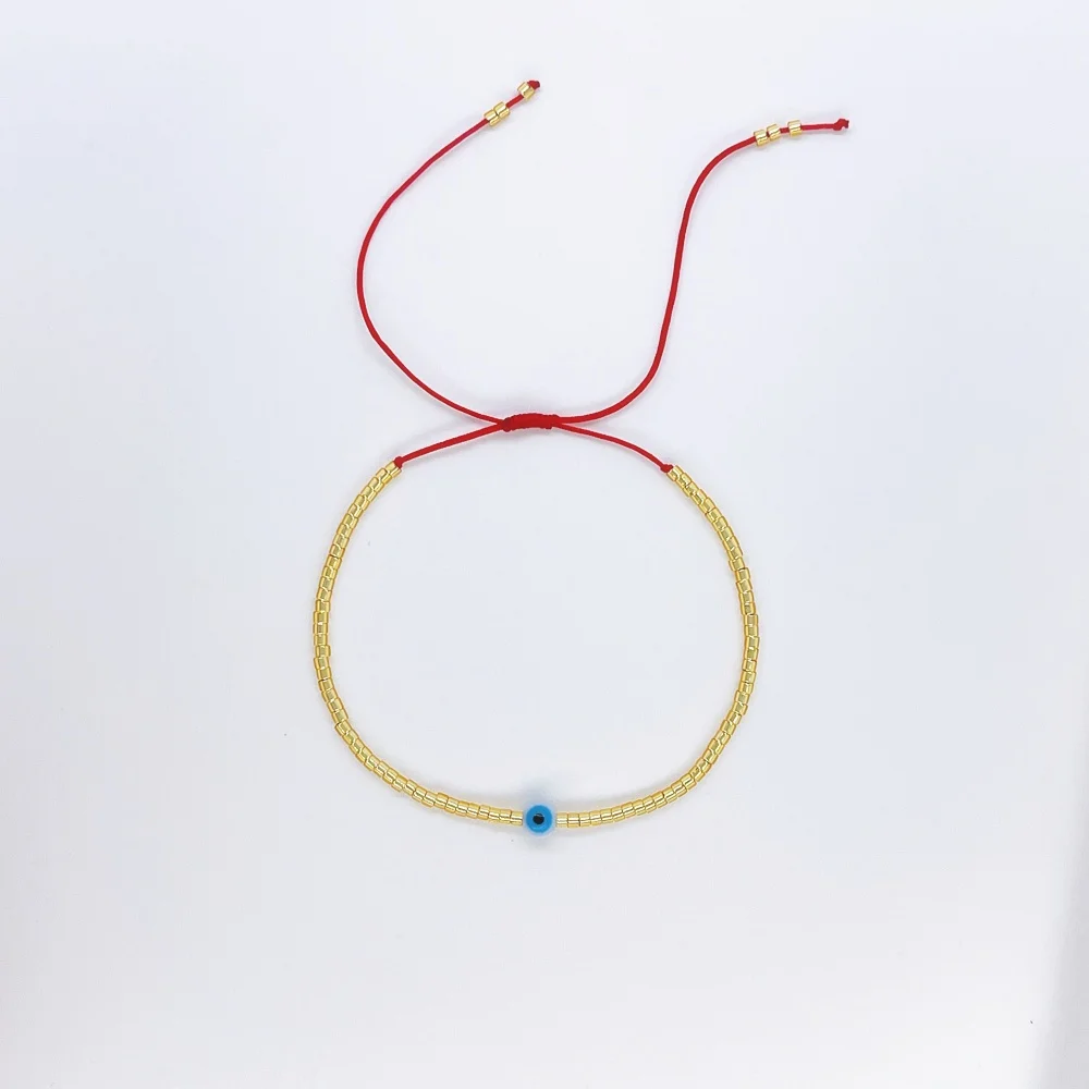 KKBEAD Handgefertigtes Miyuki-Perlen-Armband mit bösem Blick für Frauen, zierliches Accessoire, Schmuck, Geschenk, Pulseras – Detail 10