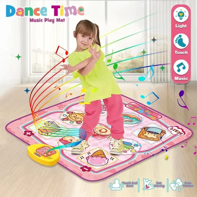 Children's Dance Mat Educational Sports Toys For Kids Anti-Slip And Kids-Friendly Material LED Lights Adjustable Volume Multiple 1