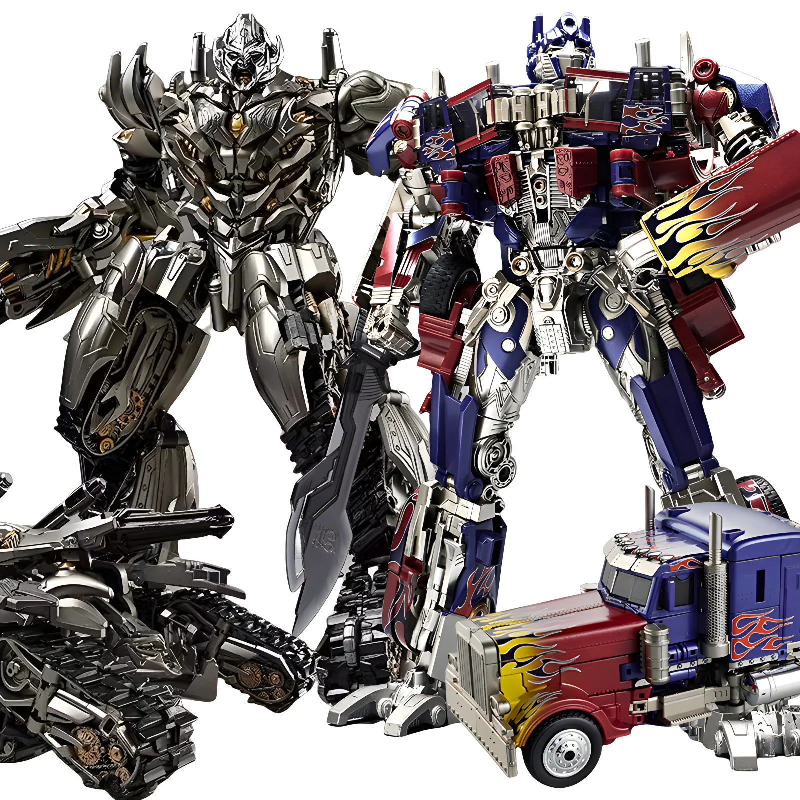 30cm Transformation Megatron Optimus Prime Bumblebee Deformation Movie G1 Anime Figure Action Figure Alloy Robot Mode Toys Gifts