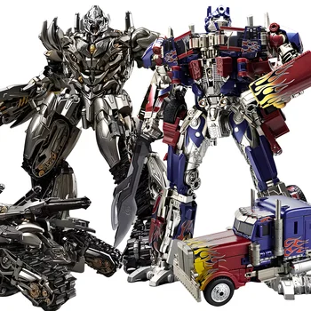 30cm Transformation Megatron Optimus Prime Bumblebee Deformation Movie G1 Anime Figure Action Figure Alloy Robot Mode Toys Gifts 1
