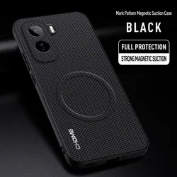 Enhanced Magnetic Hard Skin Case - Anti - Shock Protective Cover for Vivo T5 Pro (Black)