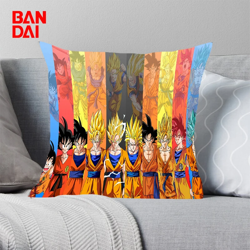 

Cartoon Dragon Ball Pillow Gift Home Office Decor Pillow Bedroom Sofa Car Cushion Cover Pillowcase Super Saiyan 45 Cushions Bed