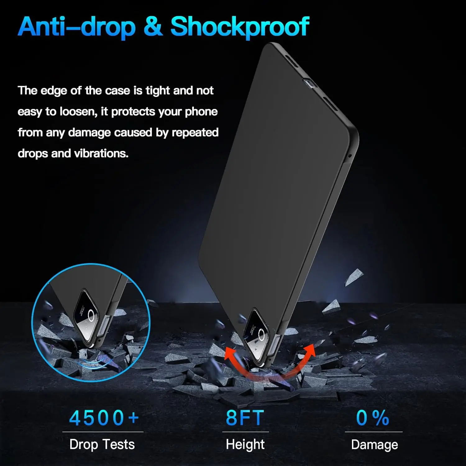 Premium Silicone Soft Protective Tablet Case - Dual Size Compatibility 8.8 & 11