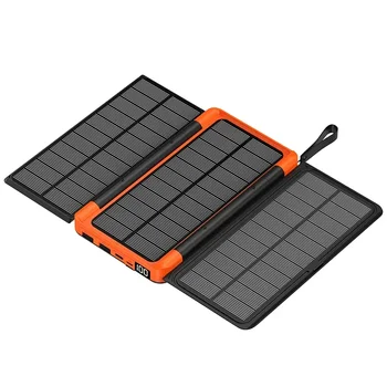 20000mAh Qi Wireless Solar Power Bank Batteria esterna esterna portatile Powerbank per iPhone 14 Samsung Xiaomi Huawei Poverbank