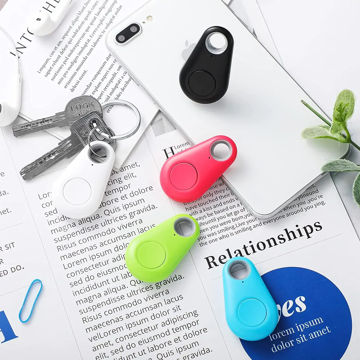 5pcs Gps Pet Locator Smart Anti-lost Alarm Tag Wireless Dog Collar Suitable for Dog Cat Bluetooth Tracking Device Accessories
