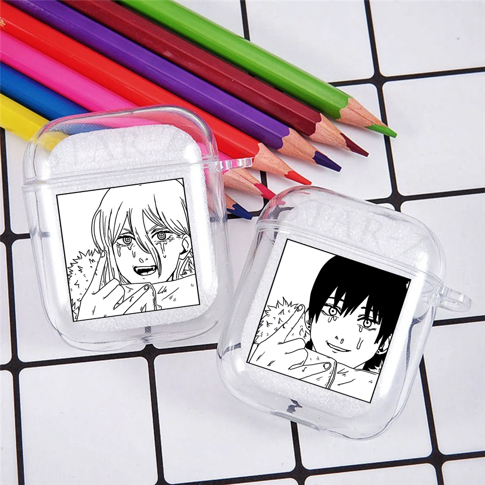 Horrible Anime Chainsaw Man Soft TPU Case For Apple Airpods Pro 3 2 1 Power Denji Makima Aki Pochita Earphone Cover Airpod Case