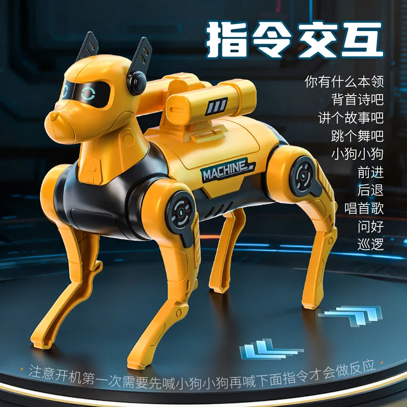 Cane Robot Giocattolo Interattivo per Bambini, Robot Intelligente Elettrico con Telecomando e Programmazione, Divertente Giocattolo per la Casa - immagine 3
