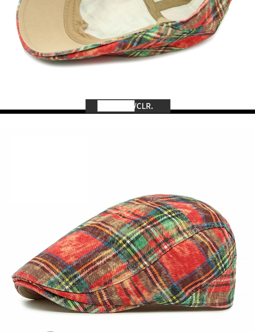 HT4800 Baskenmütze Kappen Männer Frauen Vintage Plaid Künstler Maler Baskenmütze Hut Männlich Weiblich Ivy Flache Kappe Frühling Sommer Einstellbare Herren Berets – Detail 16