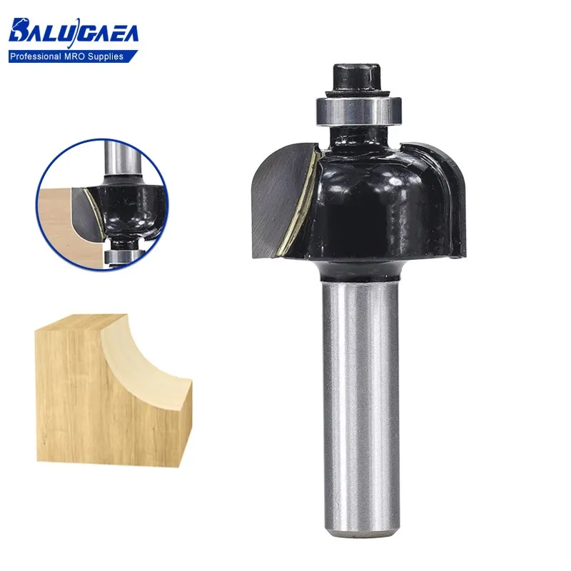 

8mm Shank Wood Router Bit Cove Bit 22mm Diameter Carbide Cove Edging and Molding Router Milling Cutter for Woodworking