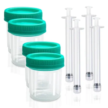 4 Kit Raccolta Tazze Applicatori Inseminazione sterile a casa per il supporto della fertilità della concezione naturale