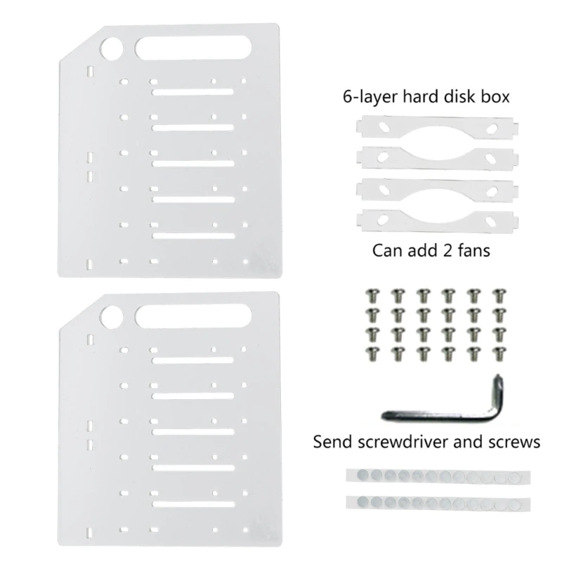 

Hard Disk Rack Mechanical Hard Disk Cage Expansion Bracket External 3.5 Desktop Transparent Acrylic Hard Disk Box