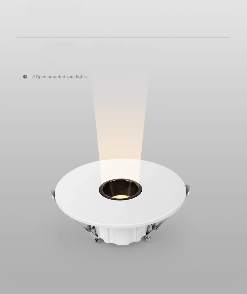 Description Picture 5 of itemled ultra-thin spot light small Angle 3°8°15° teahouse atmosphere wine cabinet anti-glare downlight, a beam of light museum 3W5W