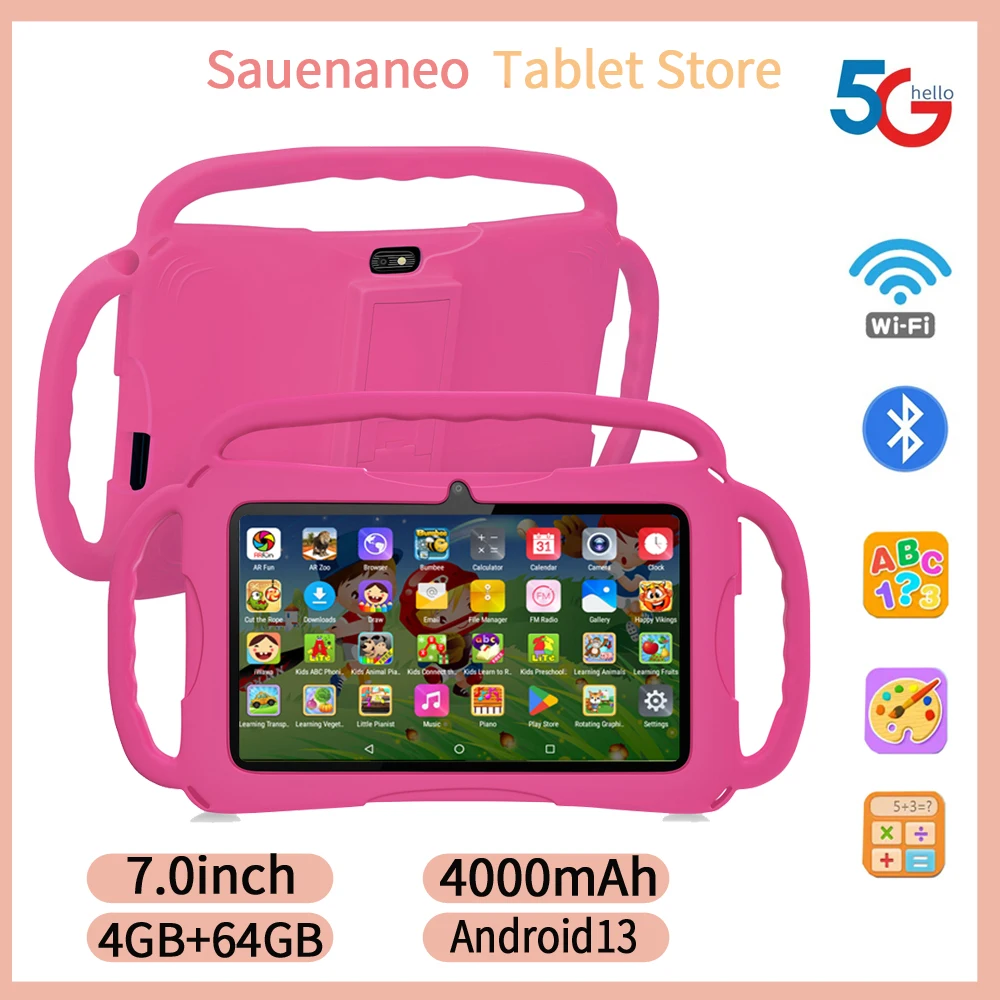 Sauenaneo New 7-inch Tablet Android 13 4000mAh 4GB RAM 64GB ROM Children’s Learning Children’s Tablet Mini Tablet Sauenaneo New 7-inch Tablet Android 13 4000mAh 4GB RAM 64GB ROM Children’s Learning Children’s Tablet Mini Tablet
