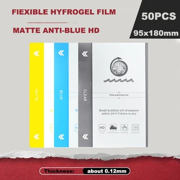50 pezzi TPH HD trasparente opaco blu flessibile pellicola idrogel protezione schermo per telefono cellulare per macchina da taglio