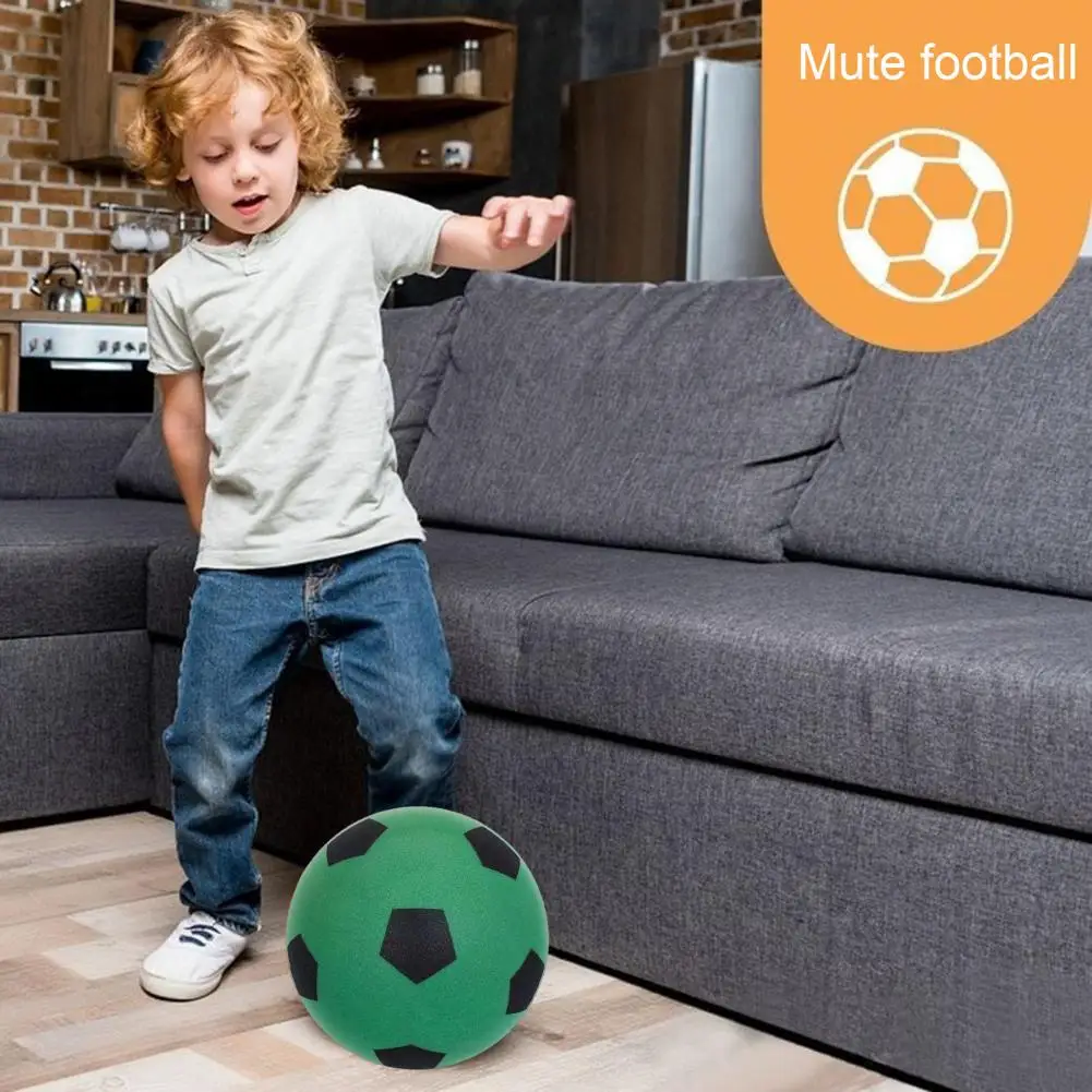 Silent Play Foam Ball Noise-absorbing Soccer Ball Silent Football Indoor Training Soft Elastic for Children for Youth