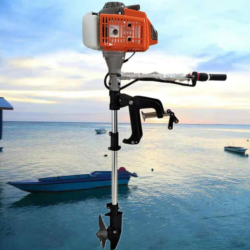 Inflatable Boat Outboard Motor Fishing Boat Engine Propeller Kayak Propeller 2.0/2.2/3.5/4.0 Horsepower Hanging Paddle Machine
