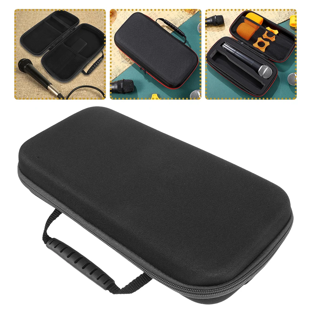 

2pcs Mic Carrying Cases Wireless Microphone Cases Portable Microphone Bag for Travel