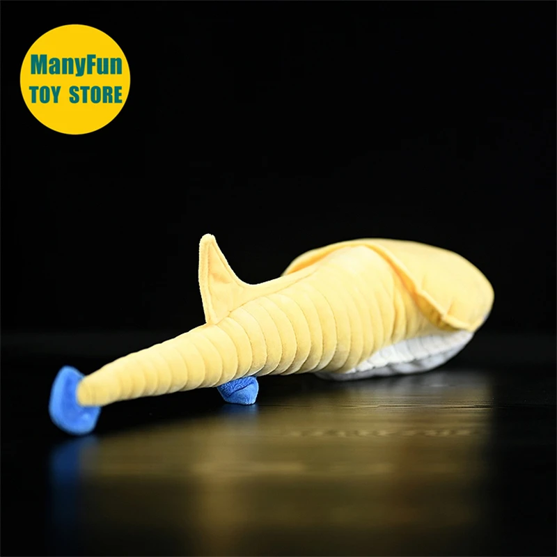 Sacabambaspis High Fidelity Jawless fish Plushie Armored Fish Plush Toys Lifelike Ordovician Fish Animals Simulation Stuffed Toy 5