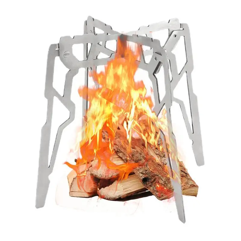 

Portable Campfire Stand Camping Folding Stainless Steel Pot Rack Camping Folding Stainless Steel Pot Rack Campfire Stand