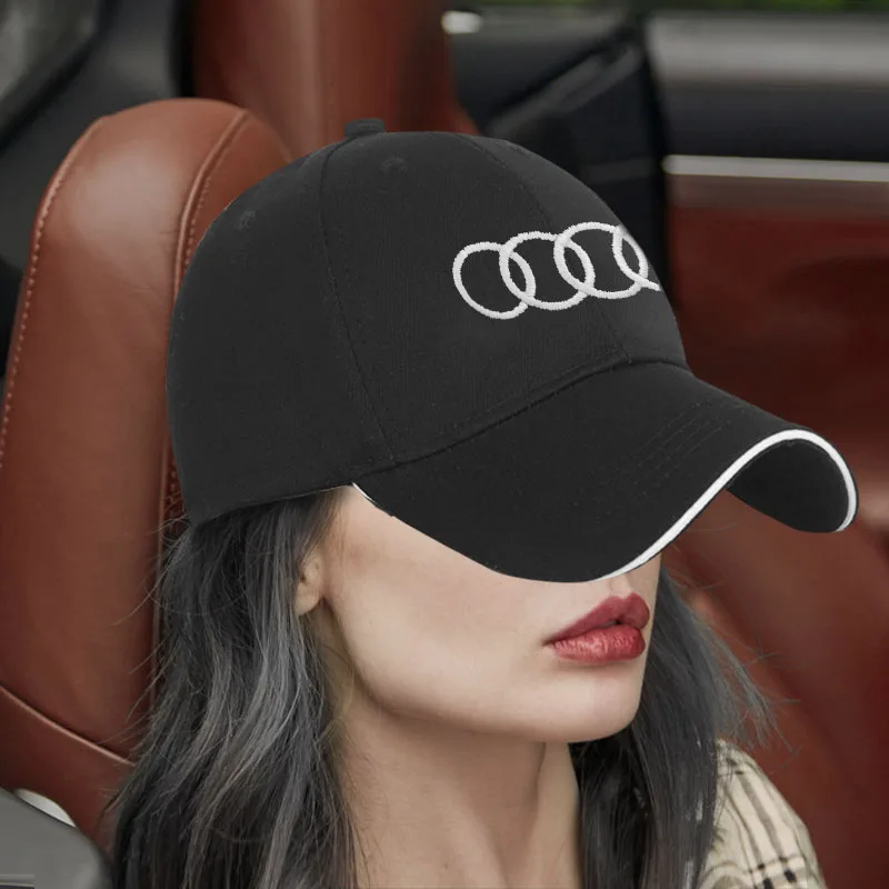 1/2 Stück Baseballkappe Sommer Outdoor Sonnenhüte Golfkappen für Audi Sline C7 A1 Q2 Q3 A4 B7 B8 B9 A3 8P 8V 8L A5 A6 C6 C5 Zubehör – Detail 5