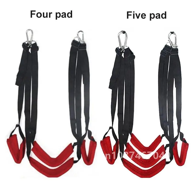 Four and Five Pad Soft Sex Swing Sex Furniture Fetish Bondage Adult Game Seat & Leg Pad Hanging Toys Couples Flirt BDSM