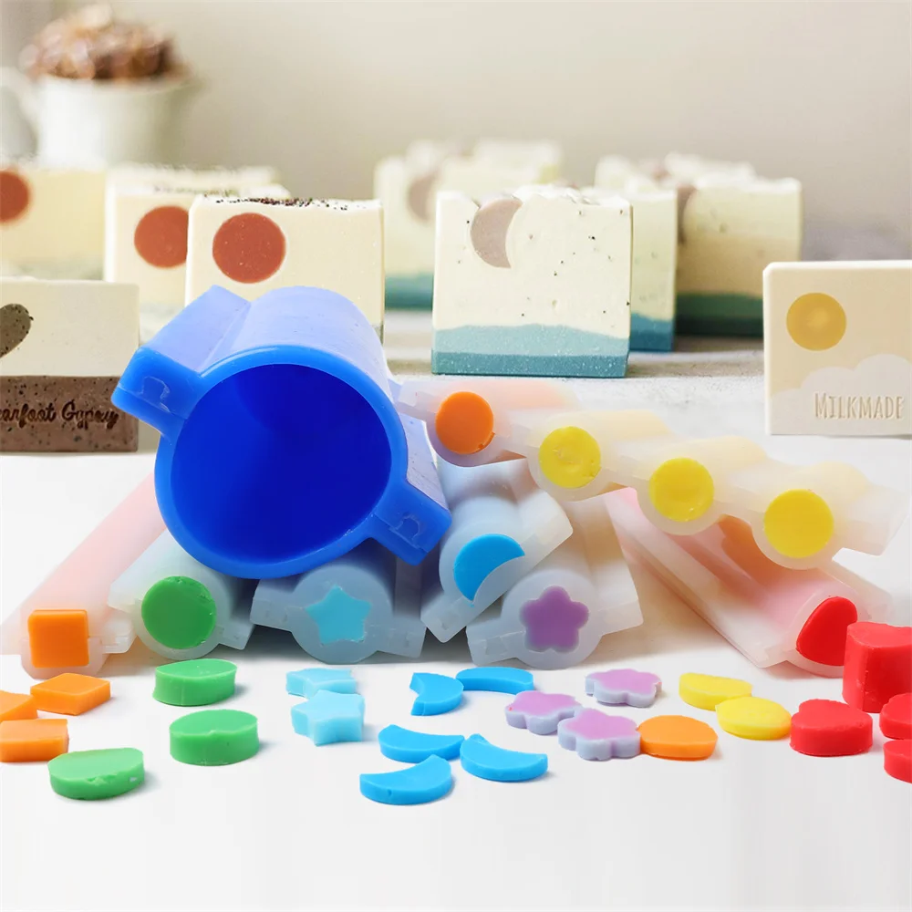 Various Shape Silicone Column Mold DIY Embed Soap Mold Handmade Tube Cake Candle Making Supplies