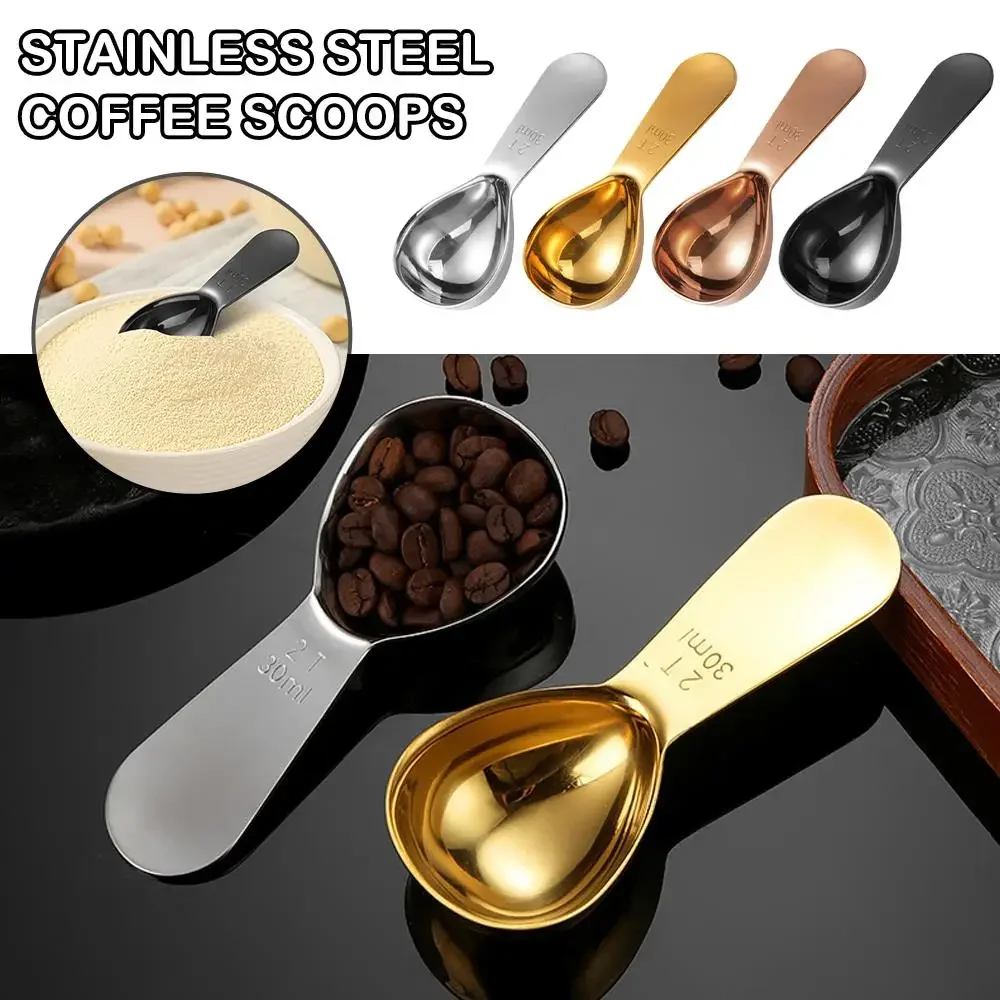 Endurance Stainless Steel Coffee Scoops & Measuring Spoons Coffeeware, Exact Ergonomic Tablespoon - 30ml/Tbsp