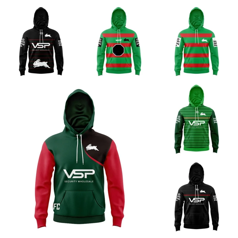 

2024 Kids Hoodie South Sydney Rabbitohs Home Away Home Training Rugby Jersey