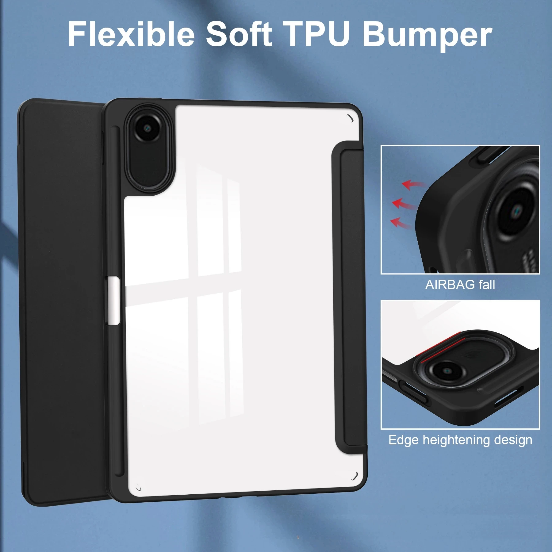 Für Xiaomi Redmi Pad 2 Hülle 11 Zoll Dreifach Faltbare Acryl-Tablet-Hülle mit Stifthalter – Detail 7