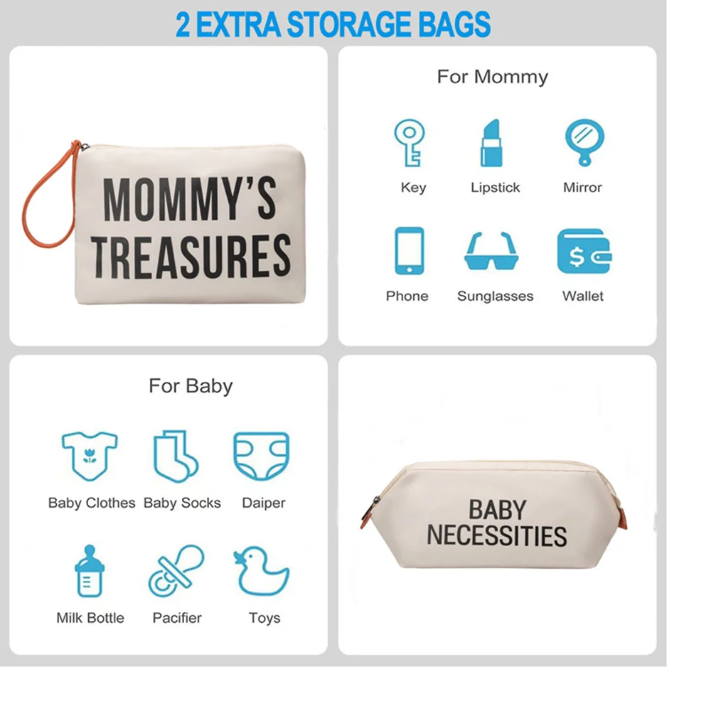 Reise-Aufbewahrungstasche, Mama-Tasche, große Kapazität, wasserdicht, Nass- und Trockentrennung, Baby-Wickeltaschen, isolierte Windel-Organizer-Taschen – Detail 4