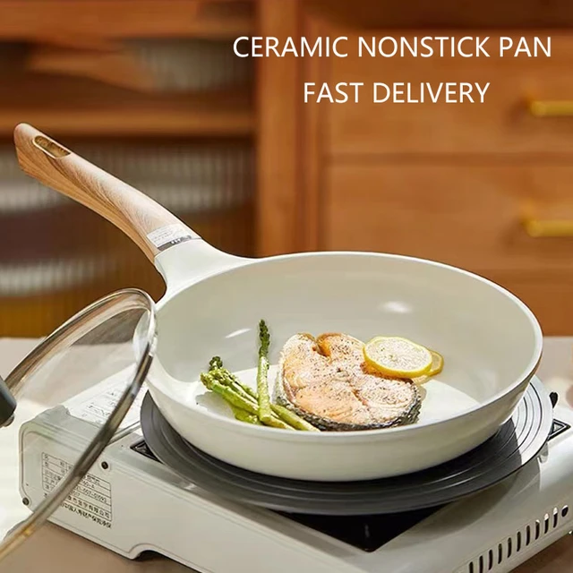 14 inch, Non-Stick Frying Pan with Lid, Ceramic Cookware, Large Capacity  Skillet, Premium, PFOA Free, Dishwasher Safe, Copper - AliExpress