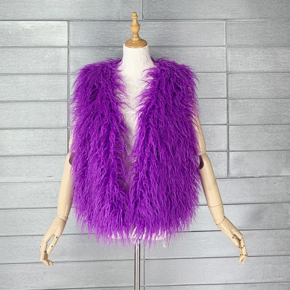 Korean Style Women's Faux Furry Vest Jacket