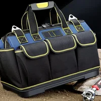 Multifunctional Tool 1680D Oxford Electrician Bags Waterproof  Wear-Resistant High Capacity Storage SWF Tool Kit Gift Package 1