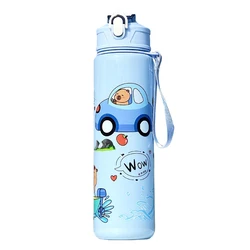 Leak - Proof Durable Capybara Water Bottle with Carry Strap - BPA - Free and Portable - 700ml (StyleB Blue)