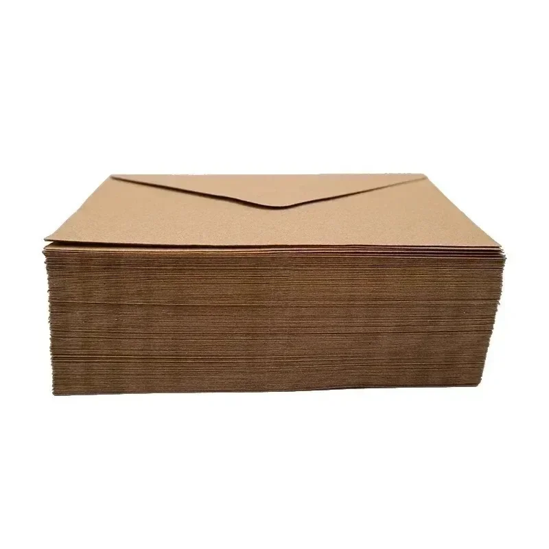 Kraft Blank Mini Paper Window Envelopes 10-100 pcs for Wedding Gift