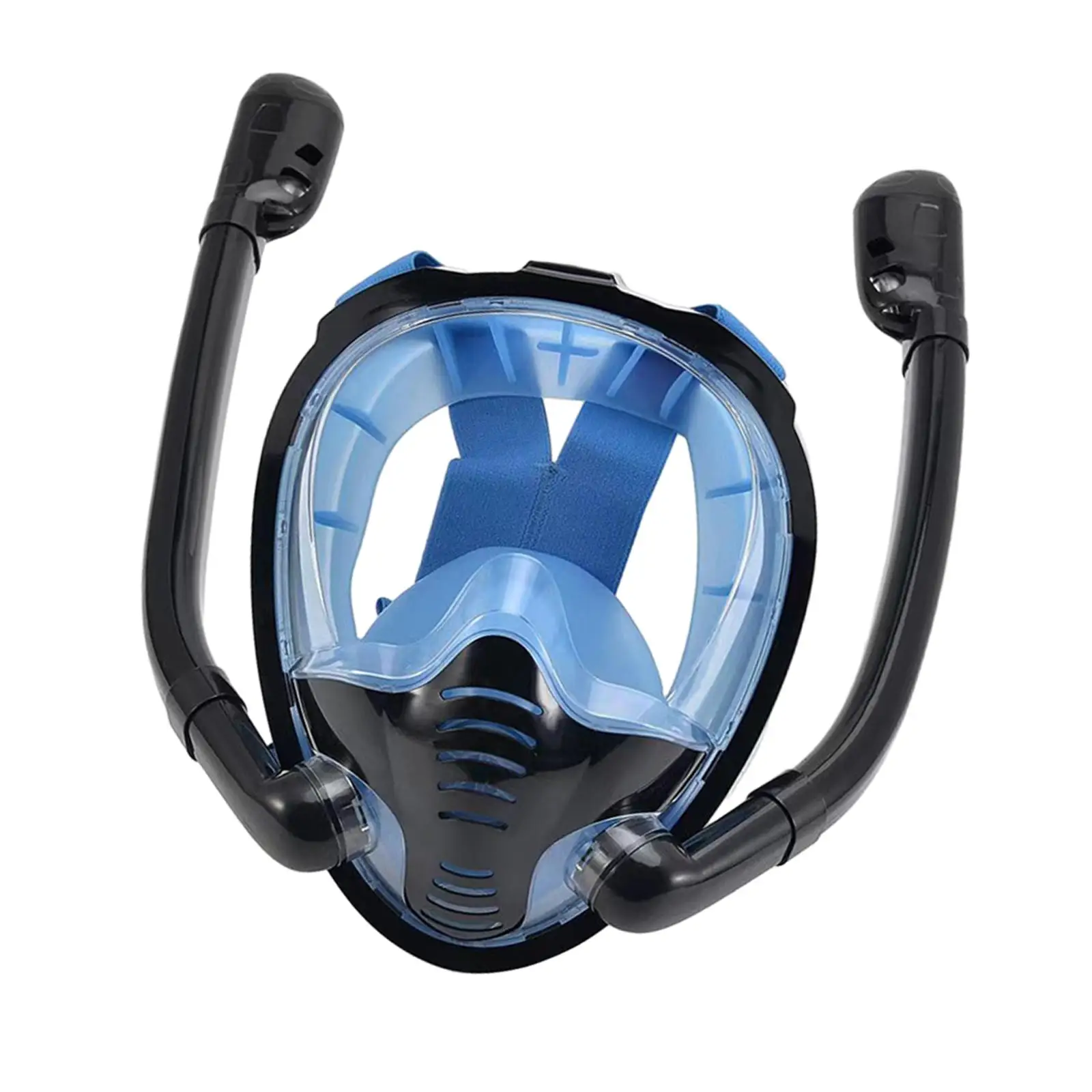 Snorkeling Mask Snorkel Mask Double Tube Swimming Goggles Durable Professional with Camera Mount 180° Wide View Swimming Mask