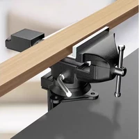 Mini Bench Vise Muliti-Funcational 3.5&quot Aluminum Miniature Small Jewelers Hobby Clamp On Table Flat Pliers Tool Vice 1