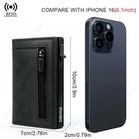 Multi-card Slot Men Wallet Business Card Holder Fashion Folding Large-capacity Coin Purse PU Leather Black Short Purse Card Case 3
