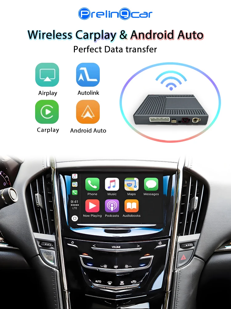 Kabelloses carplay für cadillac cts srx ATS-L xts 2009 10 11 12 17 18 jahre buick airplay android spiegel link carplay funktion – Detail 1