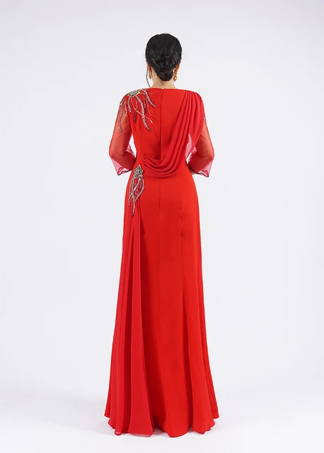 Vestido de casamento personalizado para a mãe da noiva, vestido de - Main Image